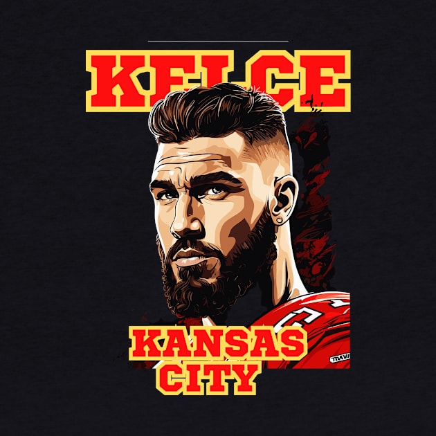 Travis Kelce Kansas City Design by Charlie Dion